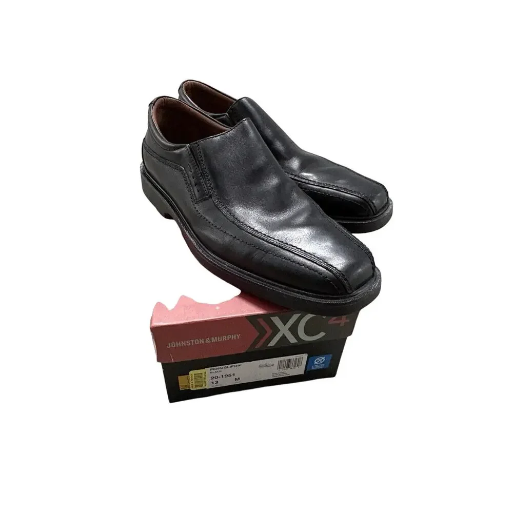Johnston & Murphy XC4 Penn Slip On Shoes Black Waterproof Sz 13 M